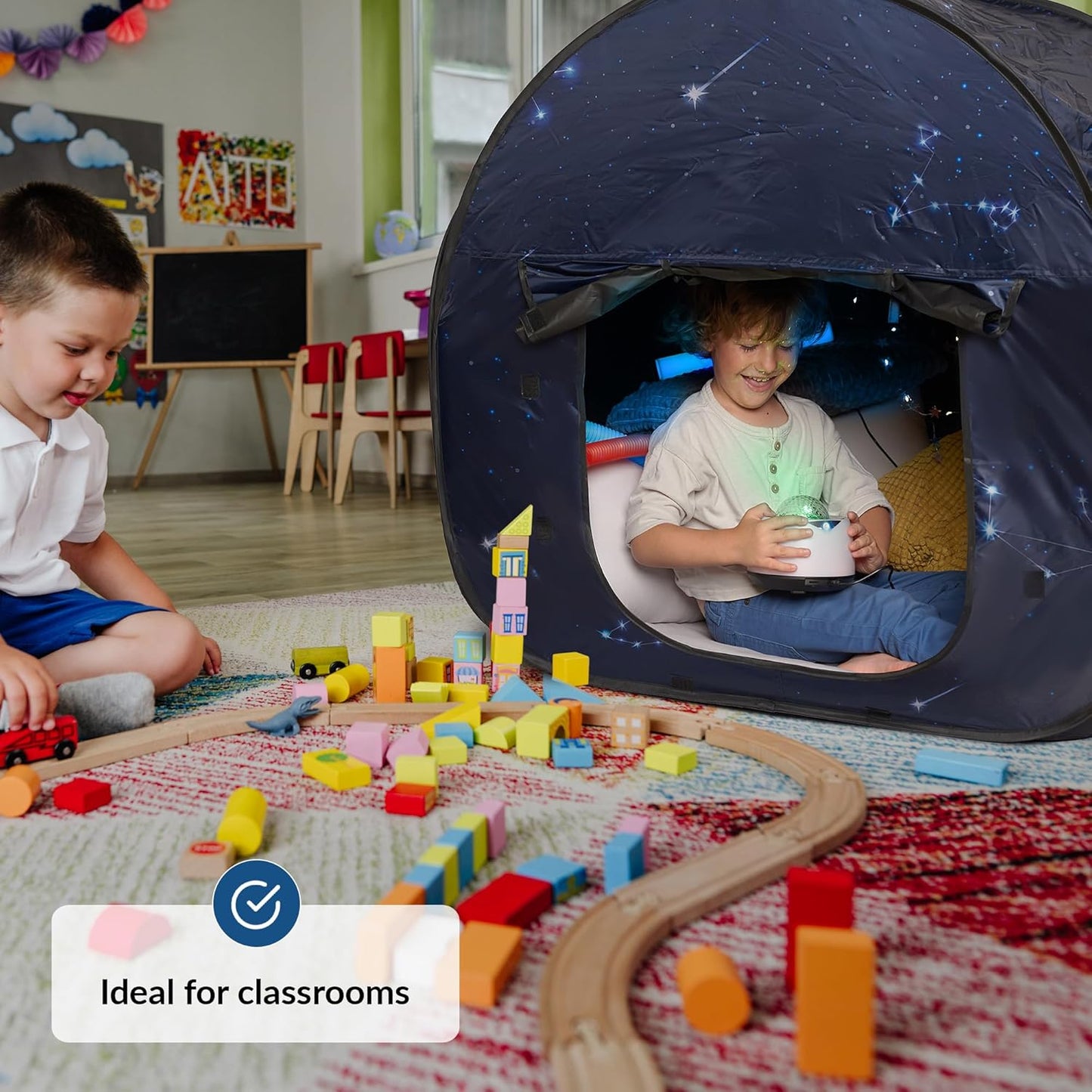 Calming Corner Sensory Tent - Big Size, Star Theme Design