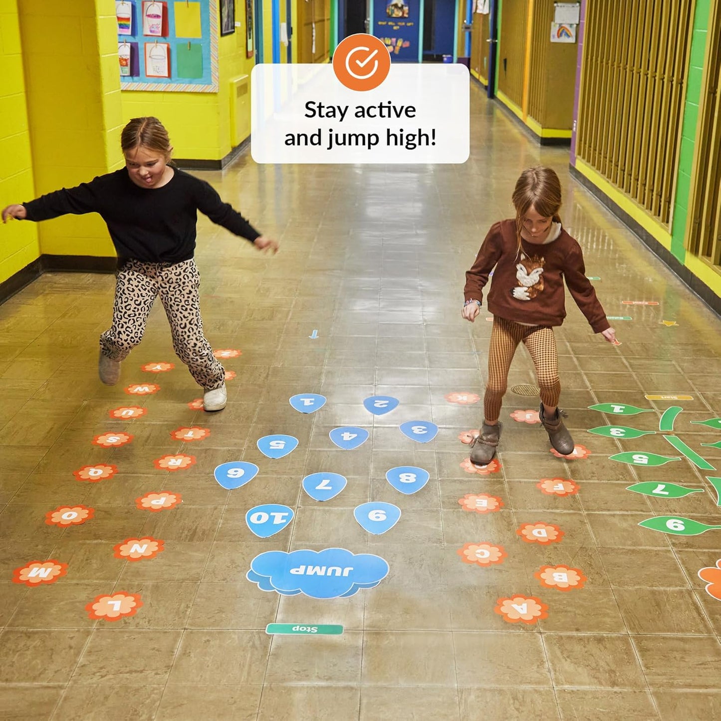 Sensory Adventure Path Decals - Hopscotch and Learning Theme