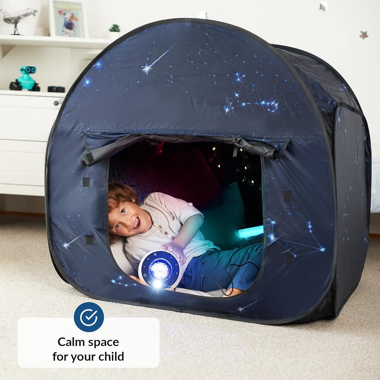 Calming Corner Sensory Tent - Big Size, Star Theme Design