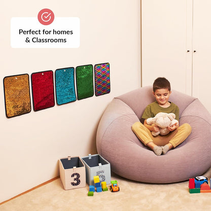 Sensory Mats - Flipable Sequins. Colors, Sequins and Art