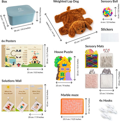 Calm Down Corner Pets Theme - Full Set, Including Weighted Lap Dog