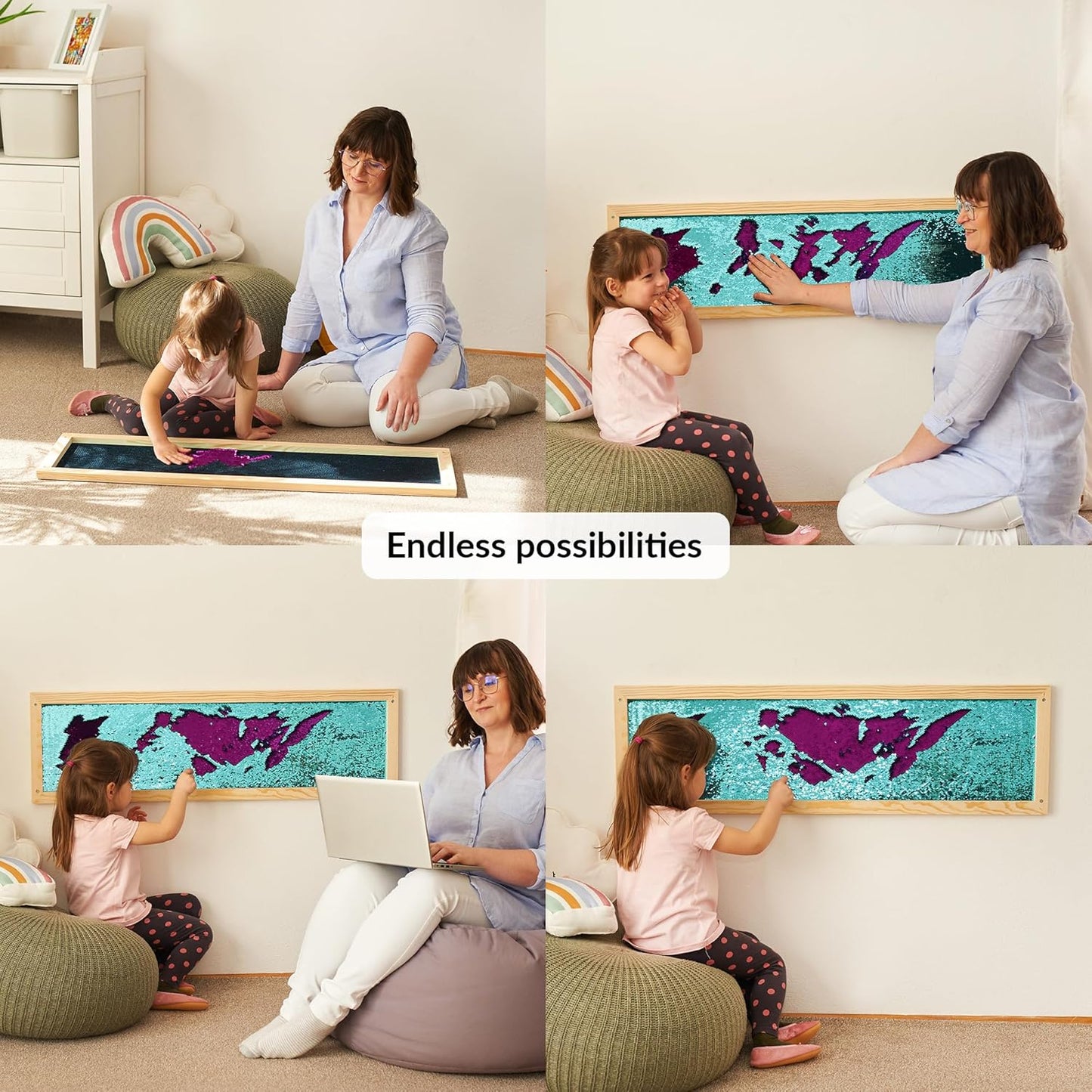 Sequin Sensory Wall Frame