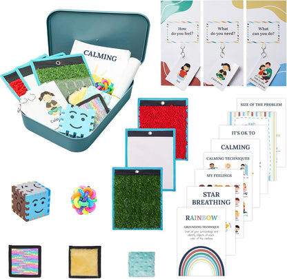 Calm Down Corner Boho Theme - With Sensory Toys, Posters & Learnings Materials