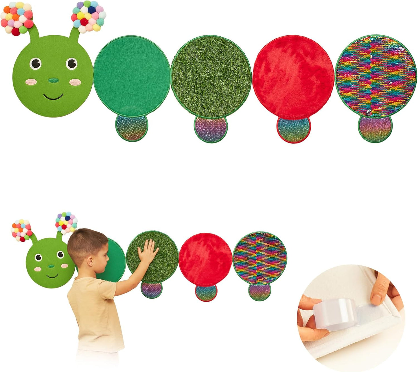 Sensory Wall Panels Catepillar - For Sensory Wall Play, Classroom And Schools