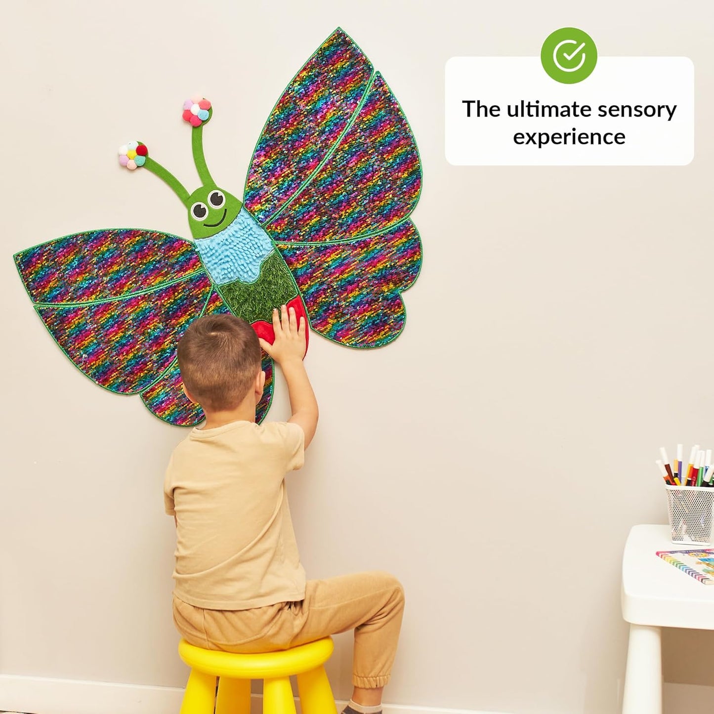 Sensory Wall Panels Butterfly - For Sensory Wall Play, Classroom And Schools