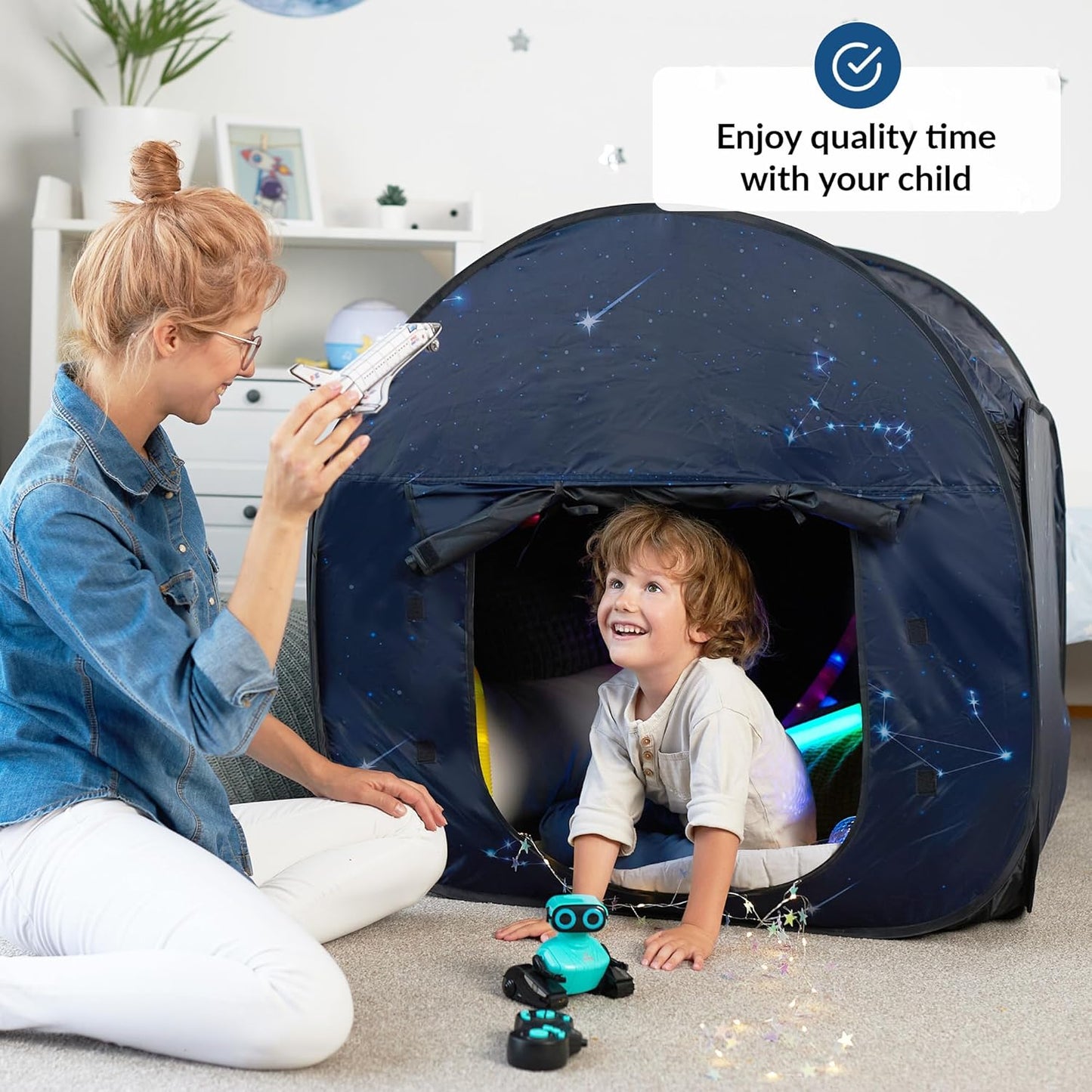 Calming Corner Sensory Tent - Big Size, Star Theme Design