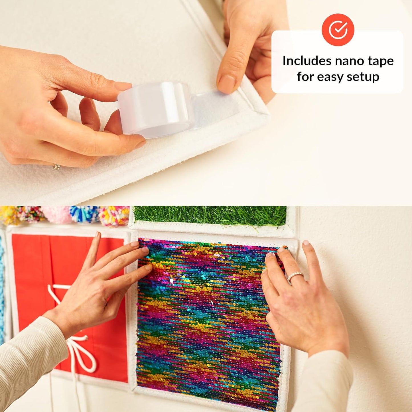 Sensory Wall Panels 12 PK - For Sensory Wall Play, Classroom And Schools