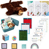 Calm Down Corner Boho Theme - Full Set, Including Weighted Lap Teddy