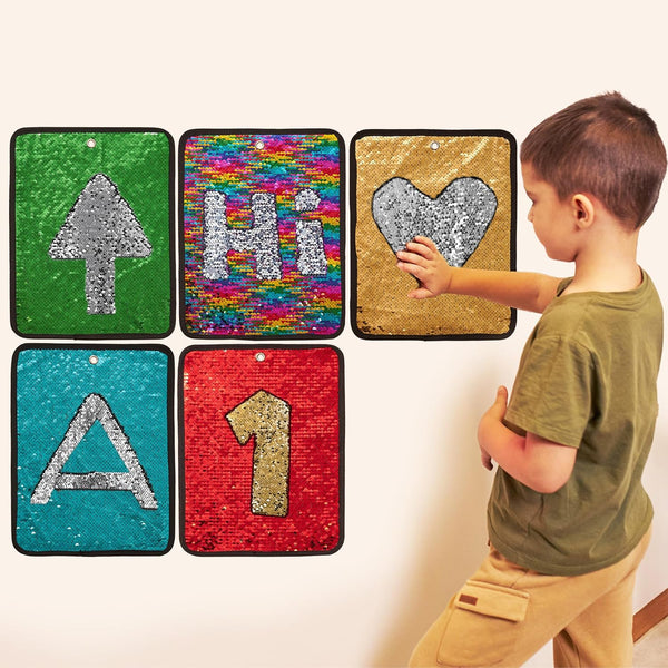 Sensory Mats - Flipable Sequins. Colors, Sequins and Art